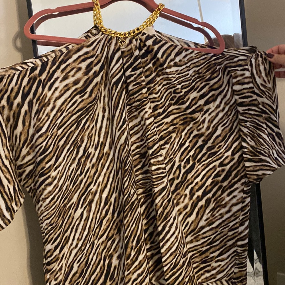 NWOT Michael Kors womens cold shoulder blouse